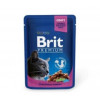 BRIT WITH CHICKEN & TURKEY/ ЦЫПЛЕНОК И ИНДЕЙКА В СОУСЕ 85 г.